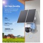 SECTEC smart ηλιακή κάμερα ST-518, 3MP, 4G, PIR, PTZ, SD, 20000mAh, IP65