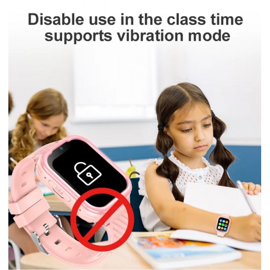 INTIME GPS smartwatch για παιδιά IT-063, 1.85", κάμερα, 4G, IPX7, ροζ