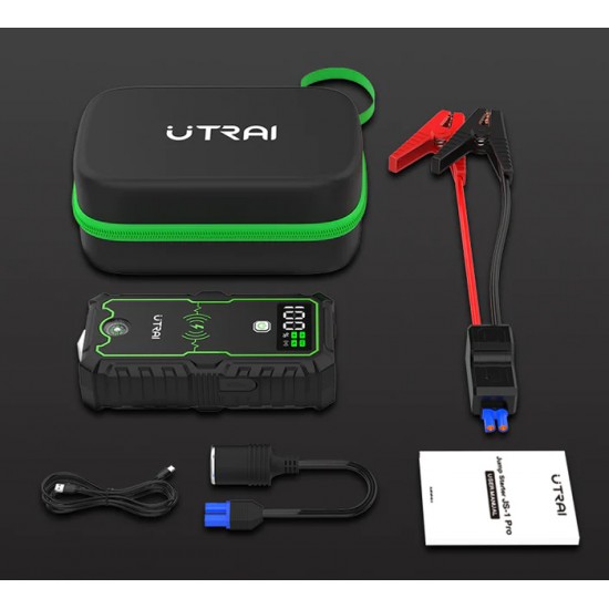 UTRAI εκκινητής μπαταρίας αυτοκινήτου JS-1 Pro με φακό, 12V/2500A, 16000mAh