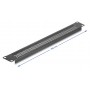 DELOCK κάλυμμα panel 67035 για 19"/1U rack, με αεραγωγούς, μαύρο