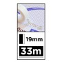 MP βάση και κολλητική ταινία Invisible PA508-03, 19mm, 33m, διάφανη