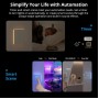 SONOFF smart διακόπτης T5-2C-86 με LED φωτισμό, διπλός, Wi-Fi, λευκός