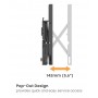 BRATECK επιτοίχια βάση τηλεόρασης LVW02E-46T, 37-70", έως 70kg, Pop-Out