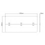 BRATECK επιφάνεια γραφείου TP12060R-2P, 120x60x1.8cm, μπεζ ξύλινη
