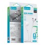 CELEBRAT earphones με μικρόφωνο E500, USB-C σύνδεση, Φ14mm, 1.2m, λευκά