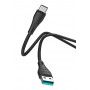 CELEBRAT καλώδιο USB-C σε USB CB-18T, 3A, 480Mbps, 1m, μαύρο