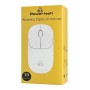 POWERTECH ασύρματο ποντίκι PT-1184, USB δέκτης, 1000DPI, λευκό
