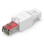 POWERTECH βύσμα δικτύου RJ45 CAB-N350, CAT 6A UTP, tool-free, λευκό