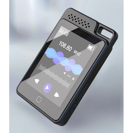 RUIZU MP3 player C1 με οθόνη αφής 2.4", 32GB, Bluetooth, ελληνικό μενού, μαύρο