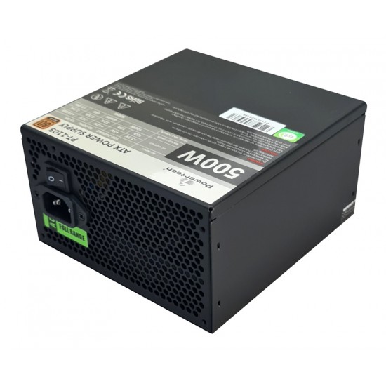 POWERTECH τροφοδοτικό για PC PT-1103, 80Plus Bronze, 500W ATX, 140mm Fan