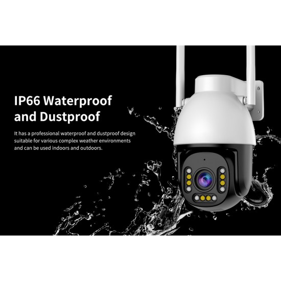 VSTARCAM smart κάμερα CS611Q-UV, 4MP, WiFi, PTZ, SD