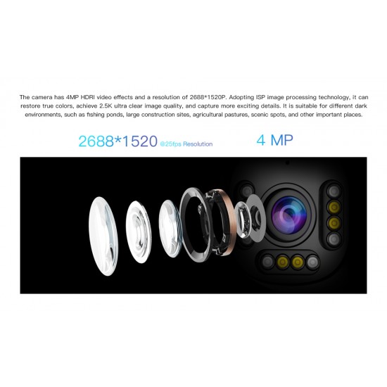VSTARCAM smart κάμερα CS611Q-UV, 4MP, WiFi, PTZ, SD