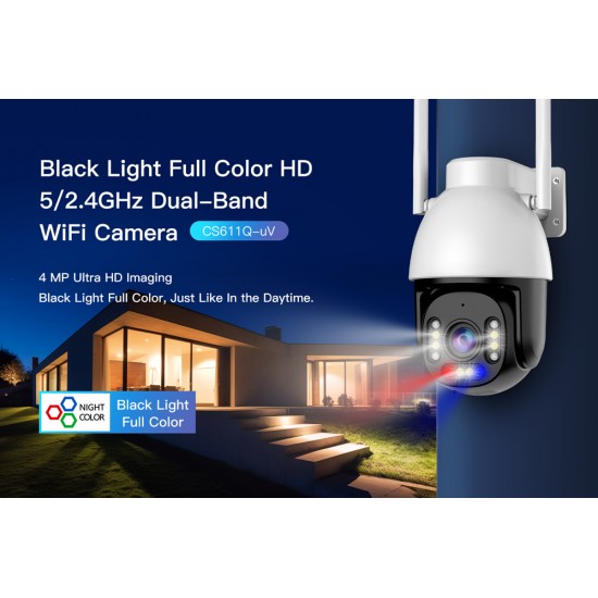 VSTARCAM smart κάμερα CS611Q-UV, 4MP, WiFi, PTZ, SD