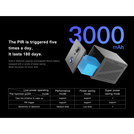 VSTARCAM smart κάμερα CB75, 3MP, 4G, 3000mAh, SD