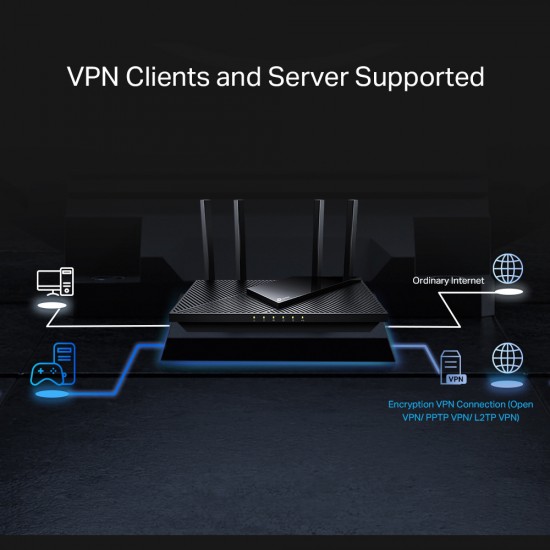 TP-LINK Router Archer AX55 Pro, WiFi 6, 3Gbps AX3000, Dual Band, V.1.0