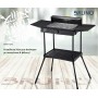 BRUNO επιδαπέδια ηλεκτρική ψησταριά BRN-0190, 2400W, με βάση & ρυθμιζόμενο θερμοστάτη, μαύρη
