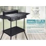 BRUNO επιδαπέδια ηλεκτρική ψησταριά BRN-0190, 2400W, με βάση & ρυθμιζόμενο θερμοστάτη, μαύρη