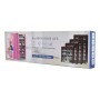 HOME USE υφασμάτινη παπουτσοθήκη HUH-0182 με 9 ράφια, 57x28x160cm, γκρι