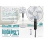 BRUNO ανεμιστήρας προηγμένων λειτουργιών BRN-0189 με τηλεχειριστήριο, 45W, Φ43εκ x 130εκ, λευκός