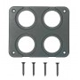 POWERTECH πάνελ πρίζας για σκάφη & οχήματα PTL-016, 4 θέσεις, 102x85mm