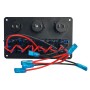 POWERTECH πάνελ σκαφών & οχημάτων PTL-020, πρίζα 12V/2x USB/6x διακόπτες