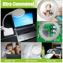 PROSKIT μεγεθυντικός φακός MA-1010U, κλιπ & βάση, LED, 3D 1.75x, λευκός