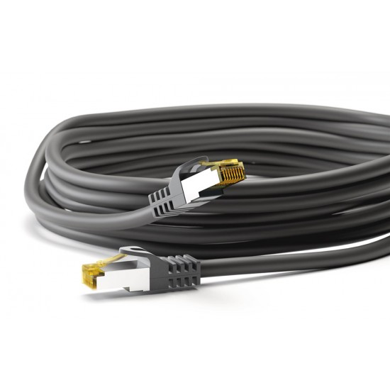 GOOBAY καλώδιο δικτύου 91590, CAT 7 S/FTP, 500MHz, CU, 1m, μαύρο