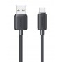 USAMS καλώδιο USB-C σε USB US-SJ688, 3A, 480Mbps, 1m, μαύρο