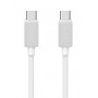 USAMS καλώδιο USB-C σε USB-C US-SJ691, 60W, 480Mbps, 1m, λευκό