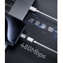 USAMS αντάπτορας USB-C σε Lightning US-SJ677, 30W, 480Mbps, γκρι
