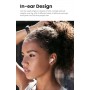 USAMS earphones με θήκη φόρτισης US-XD19, TWS, ENC, Φ13mm, μαύρα