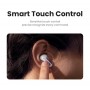 USAMS earphones με θήκη φόρτισης US-XD19, TWS, ENC, Φ13mm, μαύρα