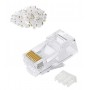 POWERTECH βύσμα RJ45 CAB-N352, Cat 6/6a UTP, modular, διάφανο, 50τμχ