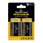 POWERTECH αλκαλικές μπαταρίες Super Alkaline PT-1217, LR20, 1.5V, 2τμχ