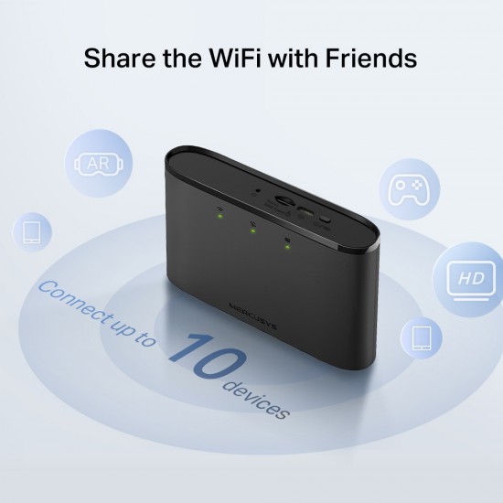 MERCUSYS router MT110, 4G LTE, WiFi 150 Mbps, 2200mAh, Ver. 2.0