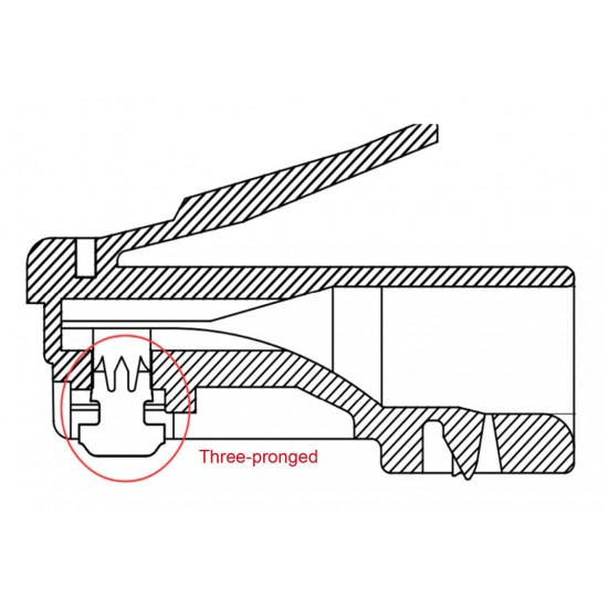 GOOBAY βύσμα RJ45 93828, CAT 6 UTP, διάφανο, 10τμχ