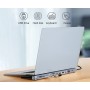 POWERTECH docking station BYL-2003U2, 12 θυρών, βάση laptop, USB-C, γκρι