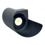 POWERTECH LED φωτιστικό τοίχου HLL-0163, 10W, 4000K, 850lm, IP65, μαύρο