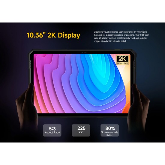 ULEFONE tablet Armor Pad 3 Pro, 10.36", 8/256GB, 33280mAh, 4G, μαύρο