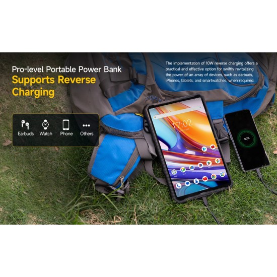 ULEFONE tablet Armor Pad 3 Pro, 10.36", 8/256GB, 33280mAh, 4G, μαύρο