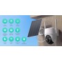 BOTSLAB smart ηλιακή κάμερα W313, 3MP/2K, WiFi, PTZ, SD, 5200mAh, IP65