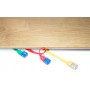 GOOBAY καλώδιο δικτύου 96369, CAT 6A U/UTP, flat, 500MHz, Copper, 10m, λευκό
