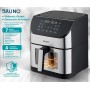 BRUNO φριτέζα αέρος BRN-0194, 8lt, 1800W, inox/μαύρη