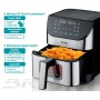 BRUNO φριτέζα αέρος BRN-0194, 8lt, 1800W, inox/μαύρη