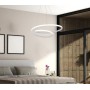 POWERTECH LED φωτιστικό οροφής HLL-0153, 25W, 4000K, Φ40cm, 1m, λευκό
