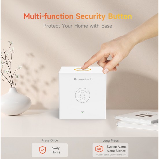 POWERTECH smart ασύρματο σύστημα συναγερμού PT-1285, RFID, WiFi, TUYA