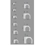 GOOBAY ρόκα στήριξης καλωδίων 17078, 6mm, λευκό, 100τμχ