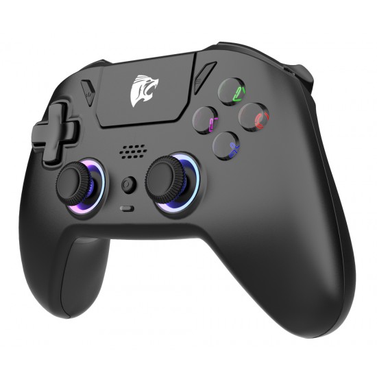 ROAR ασύρματο gamepad RR-0023, Switch/PS4/PC/iOS/Android, Bluetooth, μαύρο