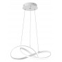 POWERTECH LED φωτιστικό οροφής HLL-0164, 50W, 4000K, Φ60cm, 1m, λευκό