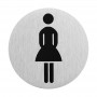 SEILFLECHTER πινακίδα WC γυναικών 972090, αυτοκόλλητη, Φ75mm